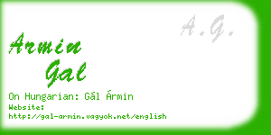 armin gal business card